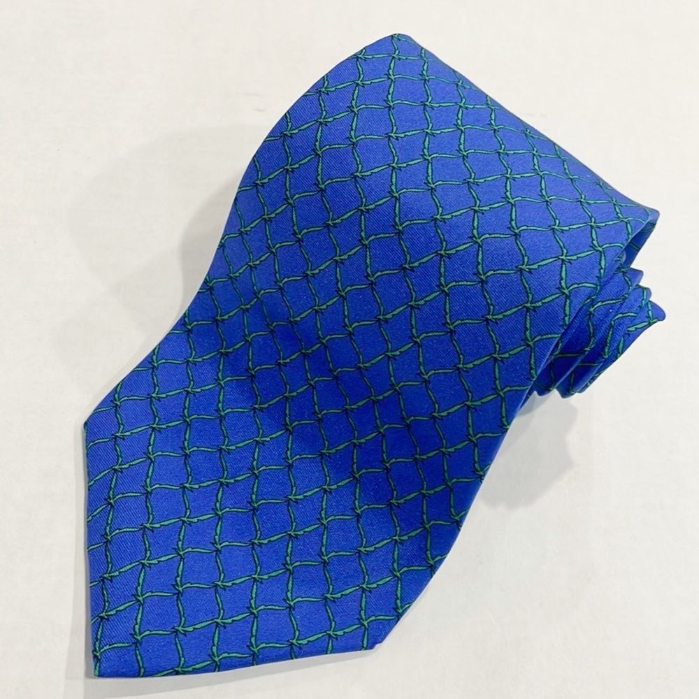 Sulka 1980s‎ Vintage 100% Silk Mens Neck Tie Made In France Micro Print